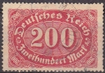 Sellos de Europa - Alemania -  Deutsches Reich 1922 Scott 200 Sello Serie Basica Numeros 200 usado Alemania Michel248