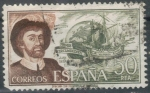 Stamps : Europe : Spain :  ESPAÑA 1976 (E2310) Personajes espanoles Juan Sebastian Elcano 50p 3 INTERCAMBIO