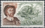 Stamps : Europe : Spain :  ESPAÑA 1976 (E2310) Personajes espanoles Juan Sebastian Elcano 50p 