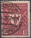 Sellos de Europa - Alemania -  Deutsches Reich 1922 Scott 212 Sello Escudo de Armas de Munich 1 1/4m usado Alemania 