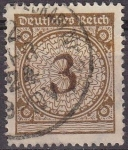 Sellos de Europa - Alemania -  Deutsches Reich 1923 Scott 323 Sello Serie Basica Numeros 3 usado Alemania