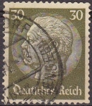 Sellos de Europa - Alemania -  Deutsches Reich 1933 Scott 426 Sello 85 Cumpleaños de Von Hindenburg 30 Usado Michel523 Alemania