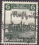 Sellos de Europa - Alemania -  Deutsches Reich 1935 Scott 456 Sello º Centenario Tren Aguila 6 Alemania Allemagne Duitsland Germani