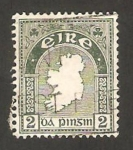 Stamps Ireland -  mapa de irlanda