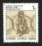 Stamps Cyprus -  fondos para los refugiados