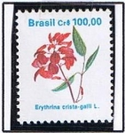 Stamps Brazil -  Erythrina