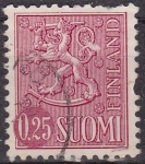 Stamps Europe - Finland -  FINLANDIA 1963 Michel 560 Sello Serie Basica Heraldica usado Suomi Finland 