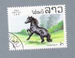 Sellos de Asia - Laos -  Caballos