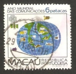 Stamps Macau -  año mundial de telecomunicaciones, diseños infantiles