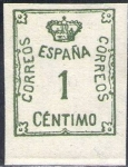 Sellos de Europa - Espaa -  ESPAÑA 1920 291 Sello Nuevo Corona y Cifra 1c Sin Goma Espana Spain Espagne Spagna