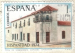 Stamps Spain -  ESPANA 1974 (E2213) Hispanidad - Casa de Sobremonte en Cordoba Argentina 1p INTERCAMBIO