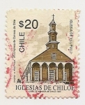 Stamps Chile -  Iglesias de Chiloe