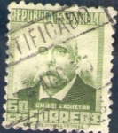 Stamps Spain -  ESPAÑA 1932 672 Sello Personajes Emilio Castelar 60c Usado Republica Española Espana Spain Espagne