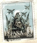 Sellos de Europa - Espaa -  ESPANA 1961 (E1405) L de la Aviacion Espanola - Virgen del Loreto 10p