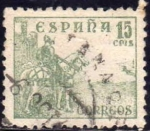 Sellos de Europa - Espaa -  ESPAÑA 1938 819 Sello Rodrigo Diaz de Vivar El Cid 15c usado Spain Espagne Spagna Spanje Spanien