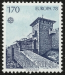 Sellos del Mundo : Europe : San_Marino : SAN MARINO - Centro histórico de San Marino y Monte Titano 