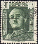 Stamps Spain -  ESPAÑA 1946 1000 Sello º General Franco 90c