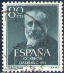 Stamps Spain -  ESPAÑA 1954 1142 Sello Marcelino Menendez y Pelayo Usado Espana Spain Espagne Spagna Spanje Spanien 