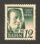 Stamps Germany -  johann peter hebel