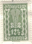 Stamps : Europe : Austria :  AUSTRIA 1922-24 (M368) Freimarken 12 1/2kr