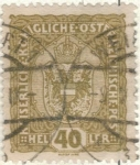 Sellos de Europa - Austria -  AUSTRIA 1916 (m184) Escudo 40h