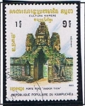 Stamps Cambodia -  Puerta N. angkor Thom