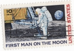 Sellos del Mundo : America : United_States : First man of the moon