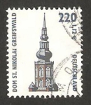 Stamps Germany -  Catedral San Nicolás en Greifswald 