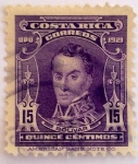 Stamps Costa Rica -  Simón Bolivar