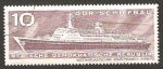 Stamps Germany -   construcciones navales en la R.D.A., paquebote para el transporte marítimo de viajeros