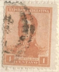 Stamps Argentina -  ARGENTINA 1918 (MT213) San Martin 1c