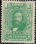 Sellos de America - Honduras -  Honduras 1903 Scott 111 Sello Nuevo General Santos Guardiola 1c 