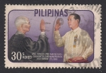 Stamps Philippines -  Presidente MACAPAGAL tomando juramento.