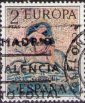 Stamps Spain -  Mosaico romano (Merida)
