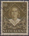 Sellos de Europa - Holanda -  Holanda 1948 Scott 304 Sello Reina Juliana usado Netherland