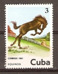 Sellos de America - Cuba -  CABALLOS  (EQUINOS)