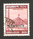 Sellos de Asia - Bangladesh -  estación de gas en bangladesh