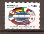 Stamps Honduras -  BANDERAS