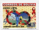 Sellos del Mundo : America : Bolivia : America UPAEP - Campaña contra el sida