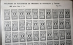 Stamps Spain -  BENEFICENCIA, FRANCO, PLIEGO DE 50 SELLOS DE 1 PTA. MUTUALIDAD DEL MINISTERIO DE INFORMACIÓN Y TURIS