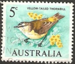 Stamps Australia -  fauna, pequeño pájaro de cola amarilla