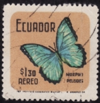 Sellos de America - Ecuador -  MORPHO PELEIDES