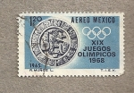 Sellos de America - Mxico -  XIX Olimpiadas 1968