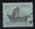 Stamps Poland -  Navío.