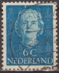 Stamps Netherlands -  Holanda 1949 Scott 307 Sello Reina Juliana 6c usado Netherland 