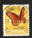Stamps Tanzania -  HABUSHIA, (DANAUS CHRYSIPPUS)