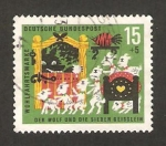 Stamps Germany -  el lobo y los siete corderos, cuento de los hermanos grimm