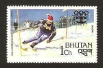 Sellos de Asia - Bhutn -  olimpiadas de invierno en innsbruck 76, slalom