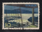 Stamps Japan -  Parque Nacional del lago Biwa Quasi.