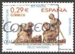 Stamps : Europe : Spain :  ESPAÑA 2006 4278 Sello Navidad La Adoracion de los Pastores Catedral Cuenca usado Espana Spain